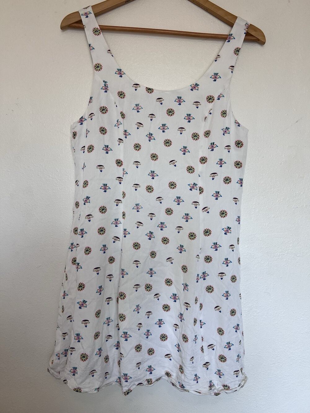 MINKPINK Mini Dress (M) Aztec-Open Back-Summer-Cruise-Mexico-Thunderbird-Beach